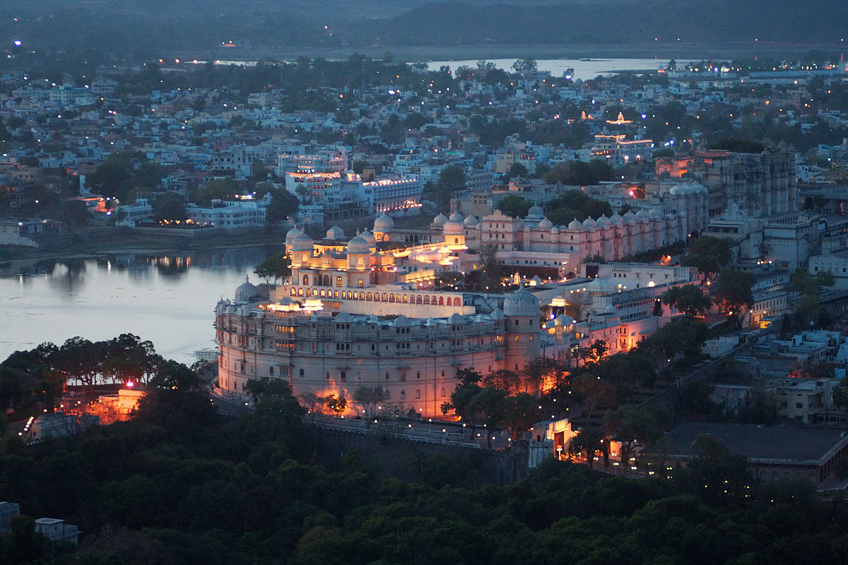 City Palace Udaipur Night View