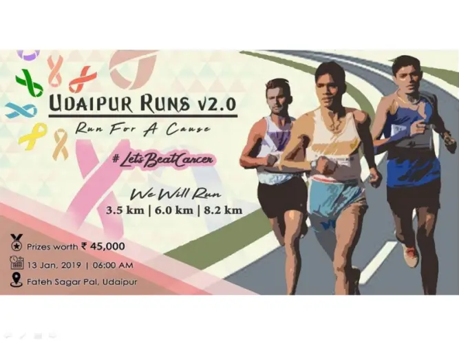 IIM Udaipur Spreading Awareness to Fight Cancer- Udaipur Runs v2.0